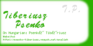 tiberiusz psenko business card